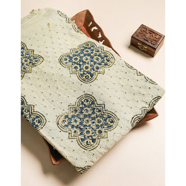 Pure Ajrakh Cotton Hakoba Fabric