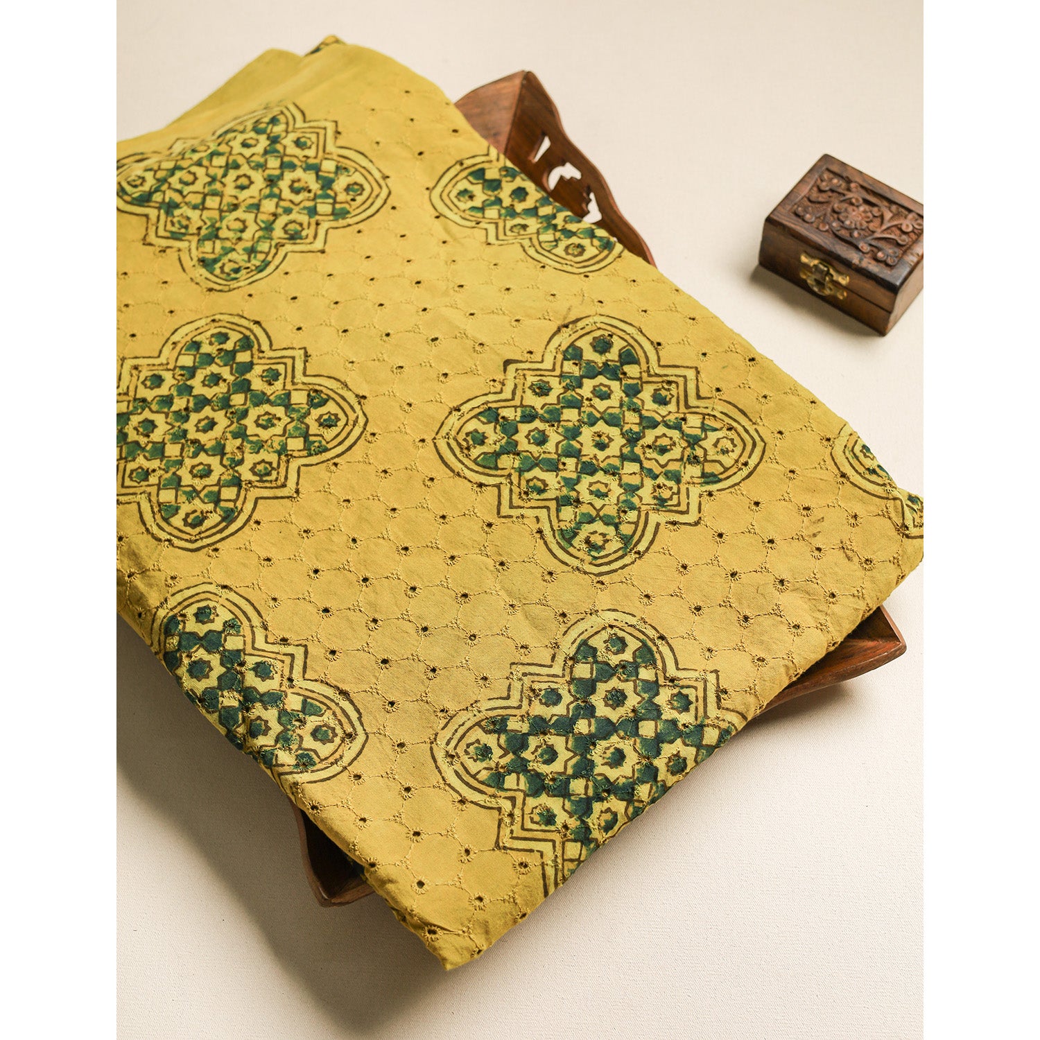 Pure Ajrakh Cotton Hakoba Fabric