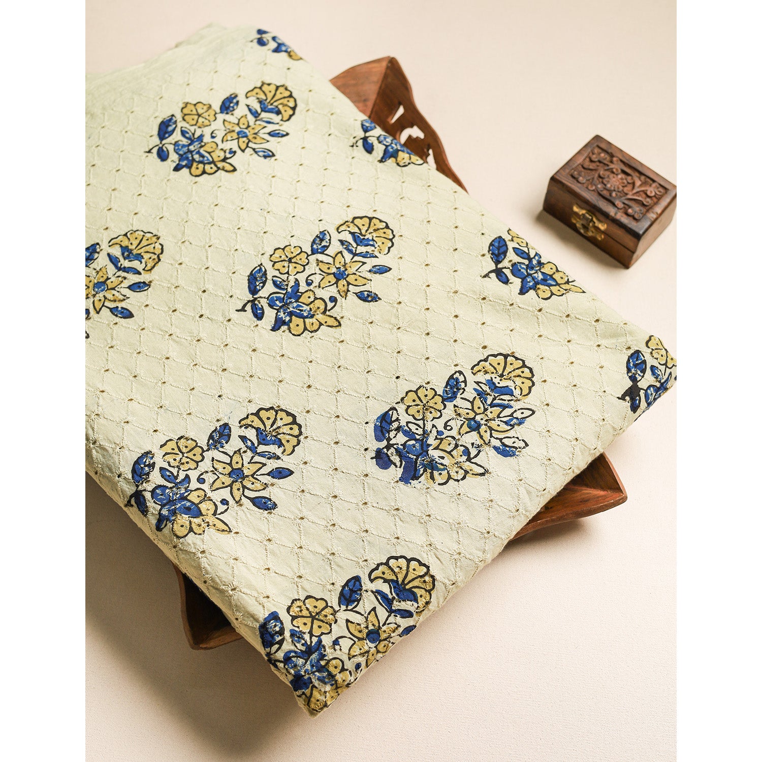 Pure Ajrakh Cotton Hakoba Fabric