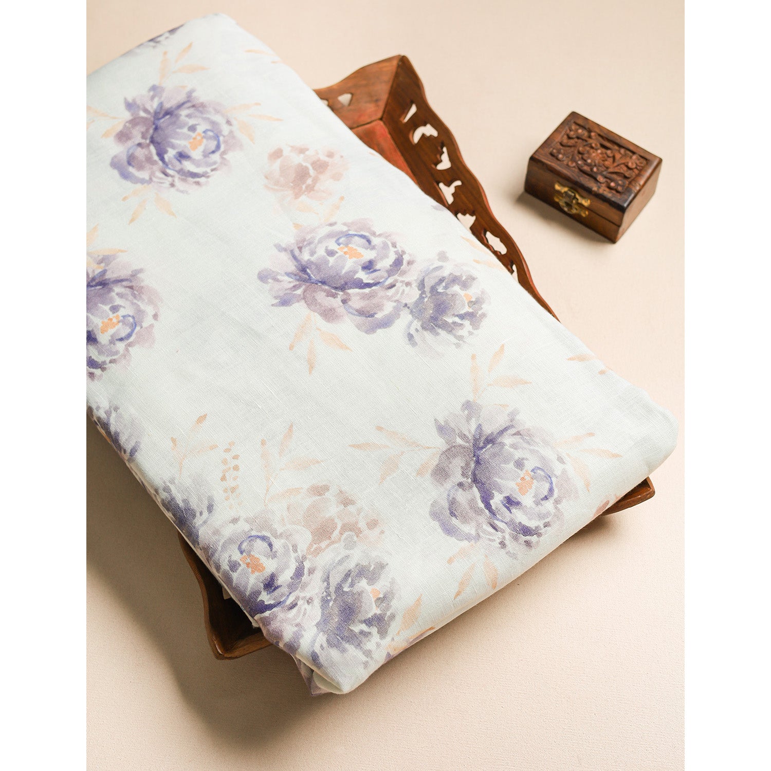 PURE LINEN PRINTED FABRIC