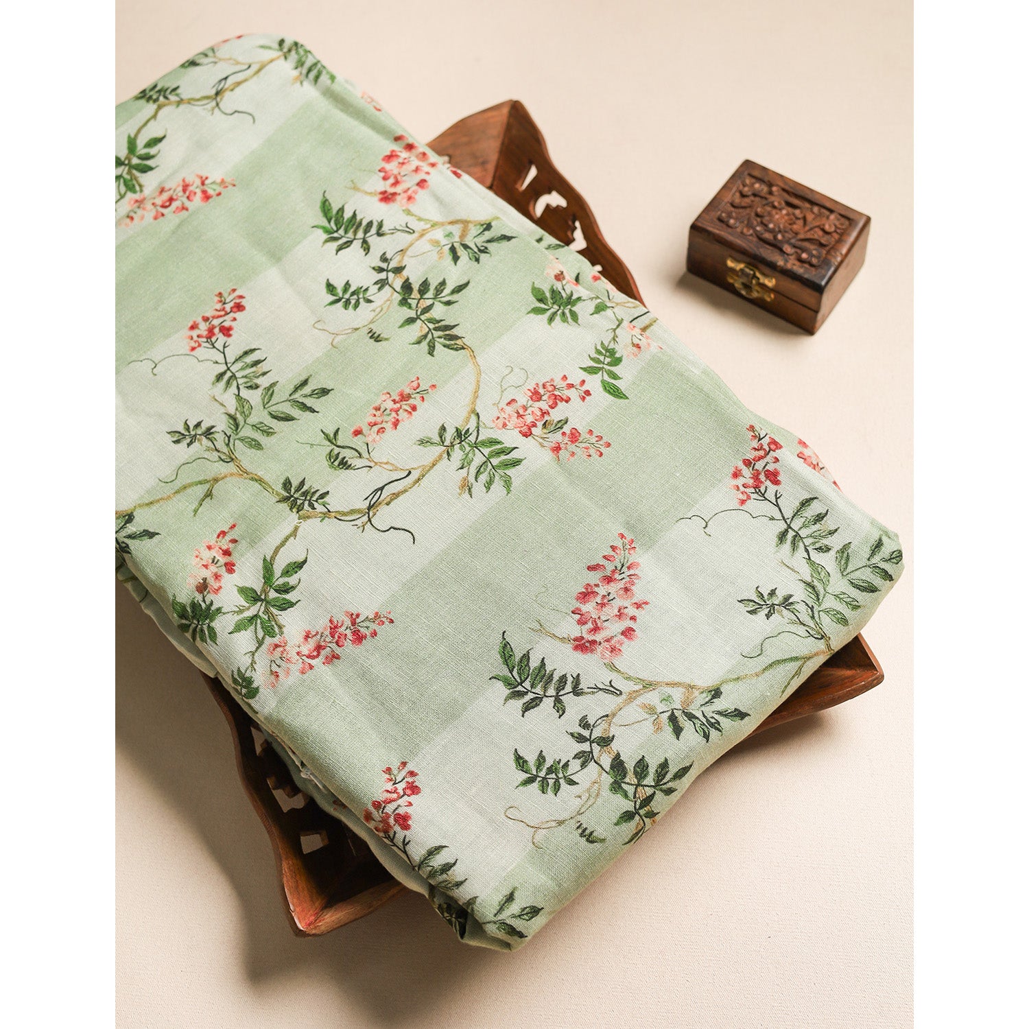 PURE LINEN PRINTED FABRIC