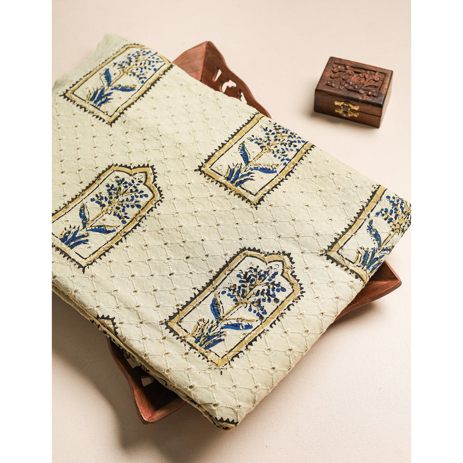 Pure Ajrakh Cotton Hakoba Fabric