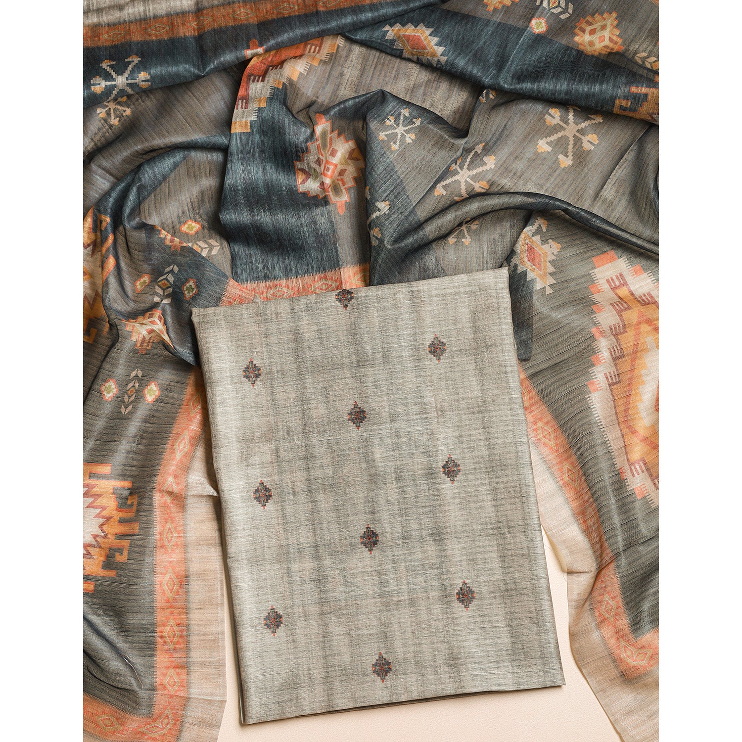 BOHO SILK 2 PIECE SUIT SET