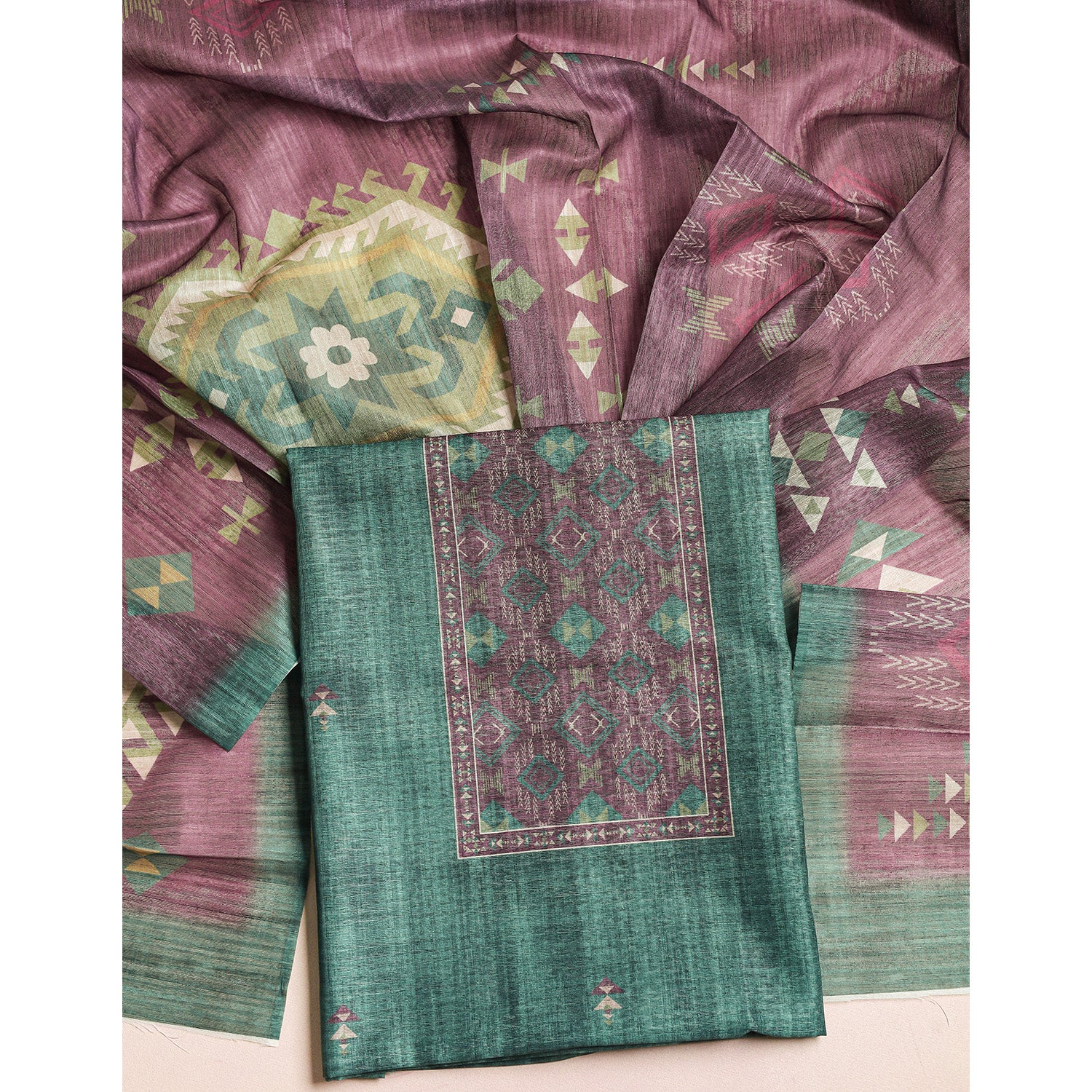 BOHO SILK 2 PIECE SUIT SET