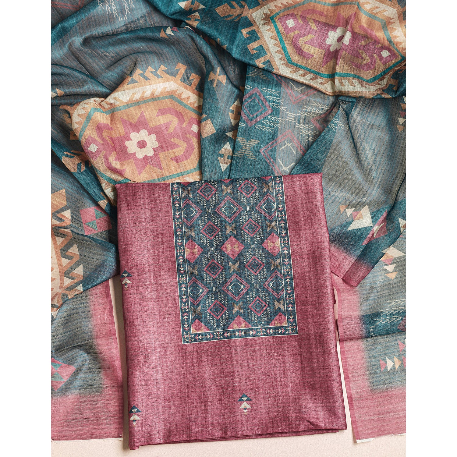 BOHO SILK 2 PIECE SUIT SET