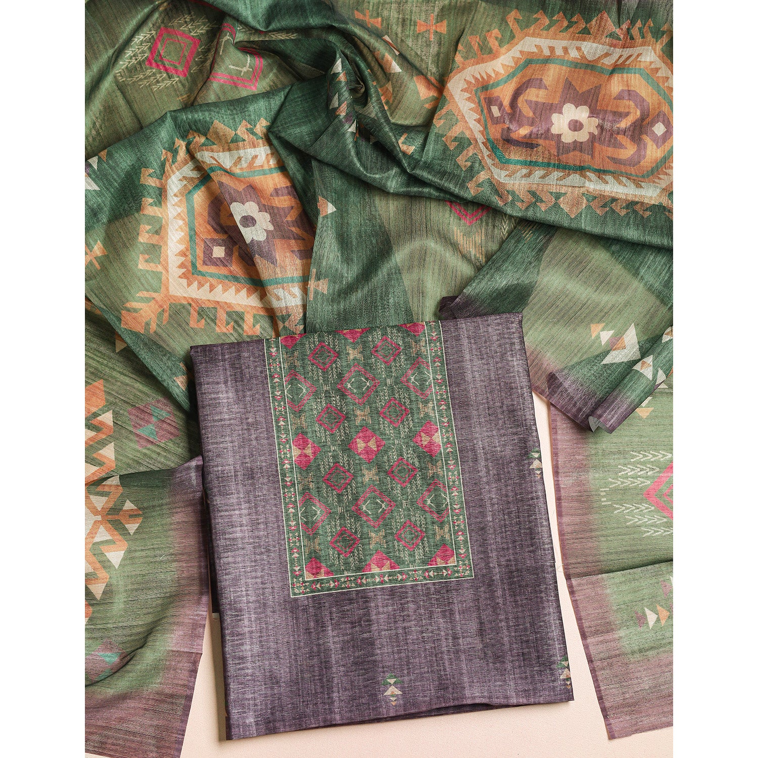 BOHO SILK 2 PIECE SUIT SET