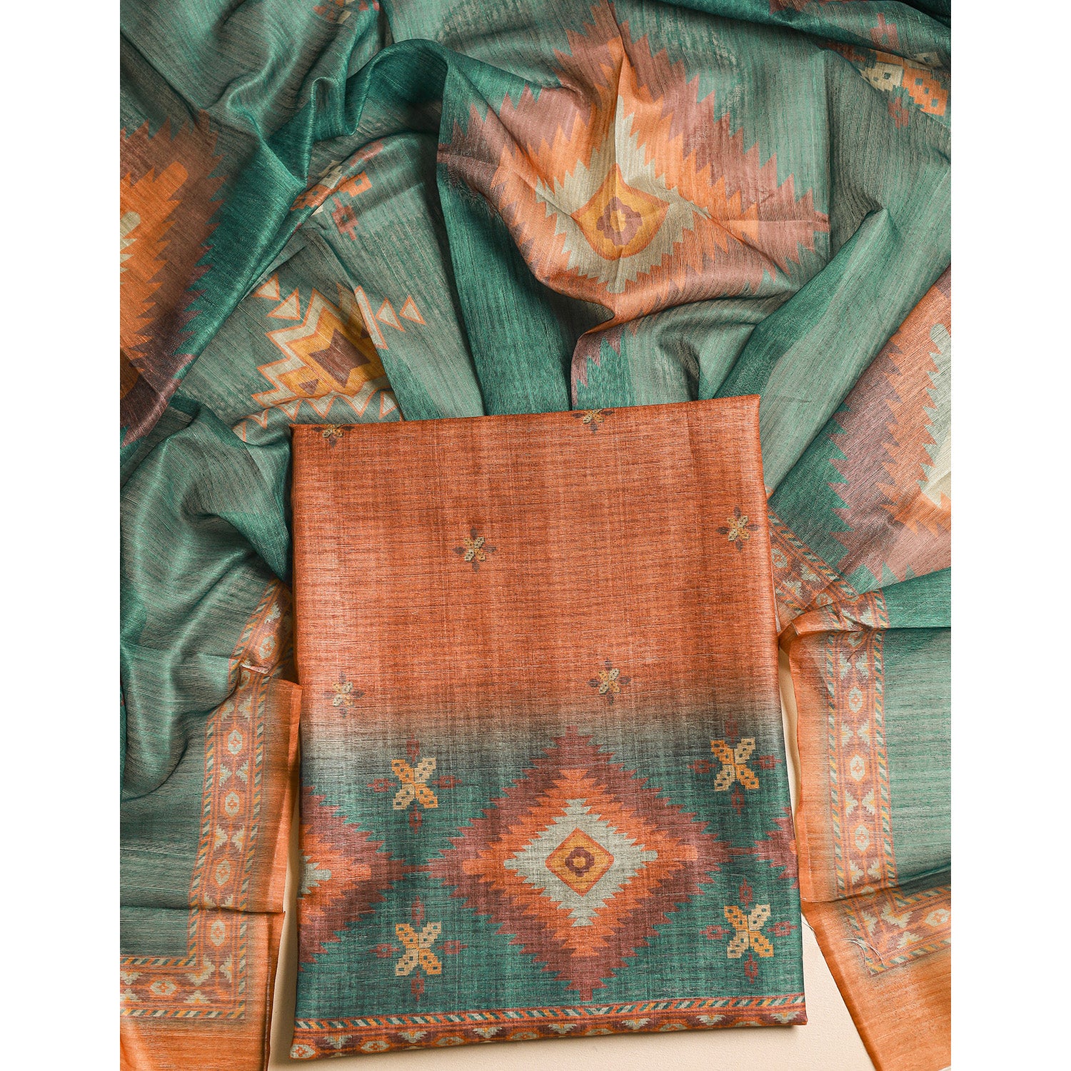 BOHO SILK 2 PIECE SUIT SET