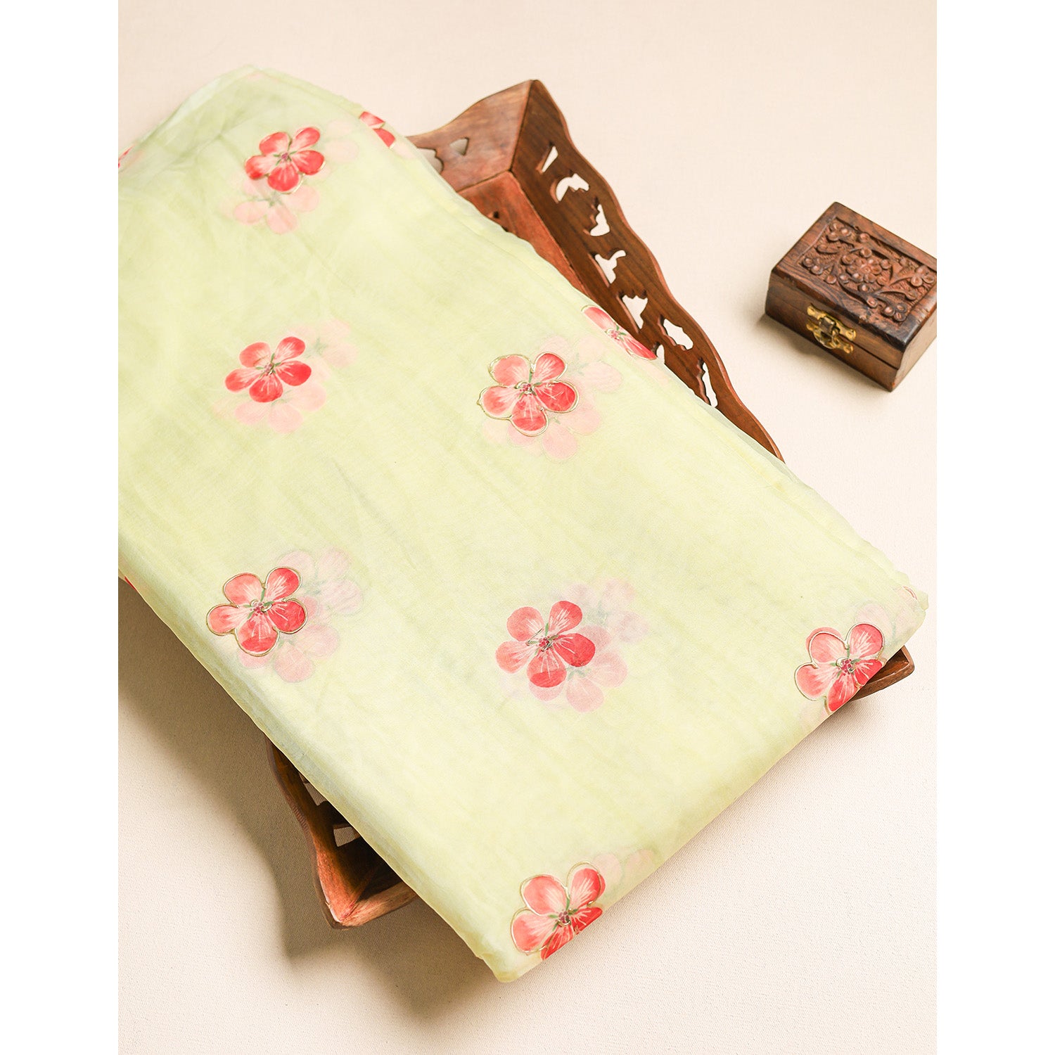 ORGANZA PRINTED FABRIC