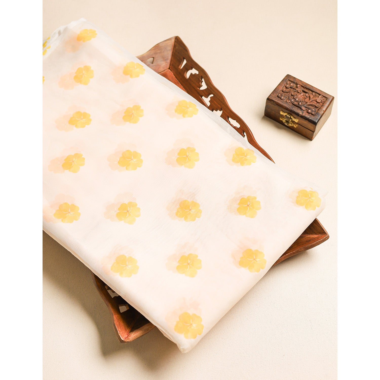 ORGANZA PRINTED FABRIC