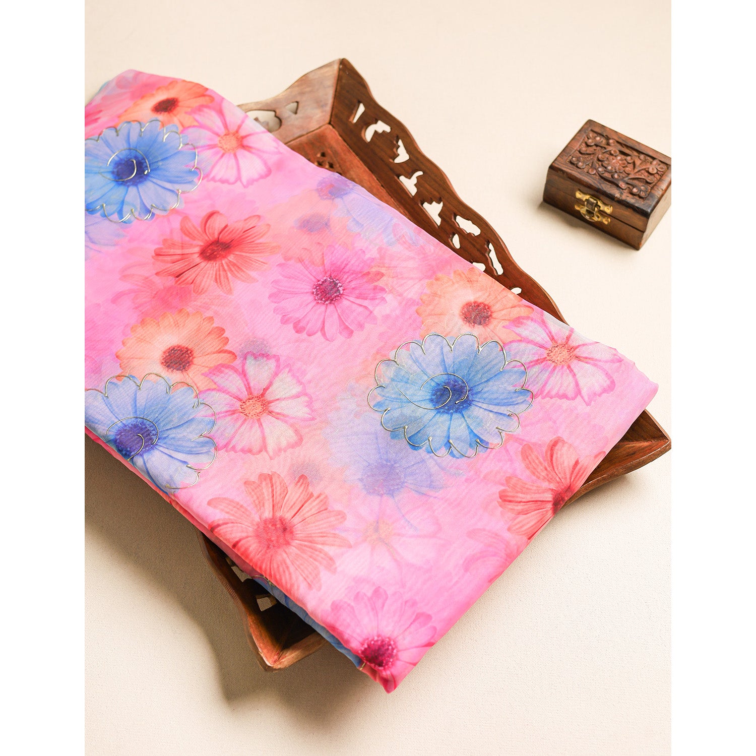 ORGANZA PRINTED FABRIC