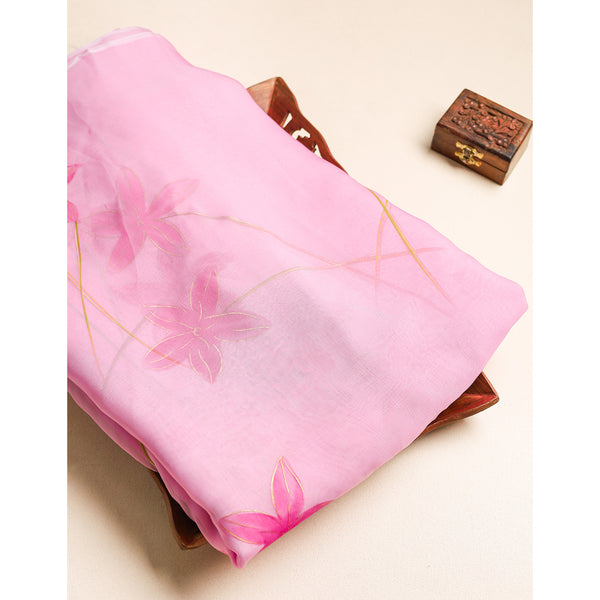 ORGANZA HAND PAINTED FABRIC