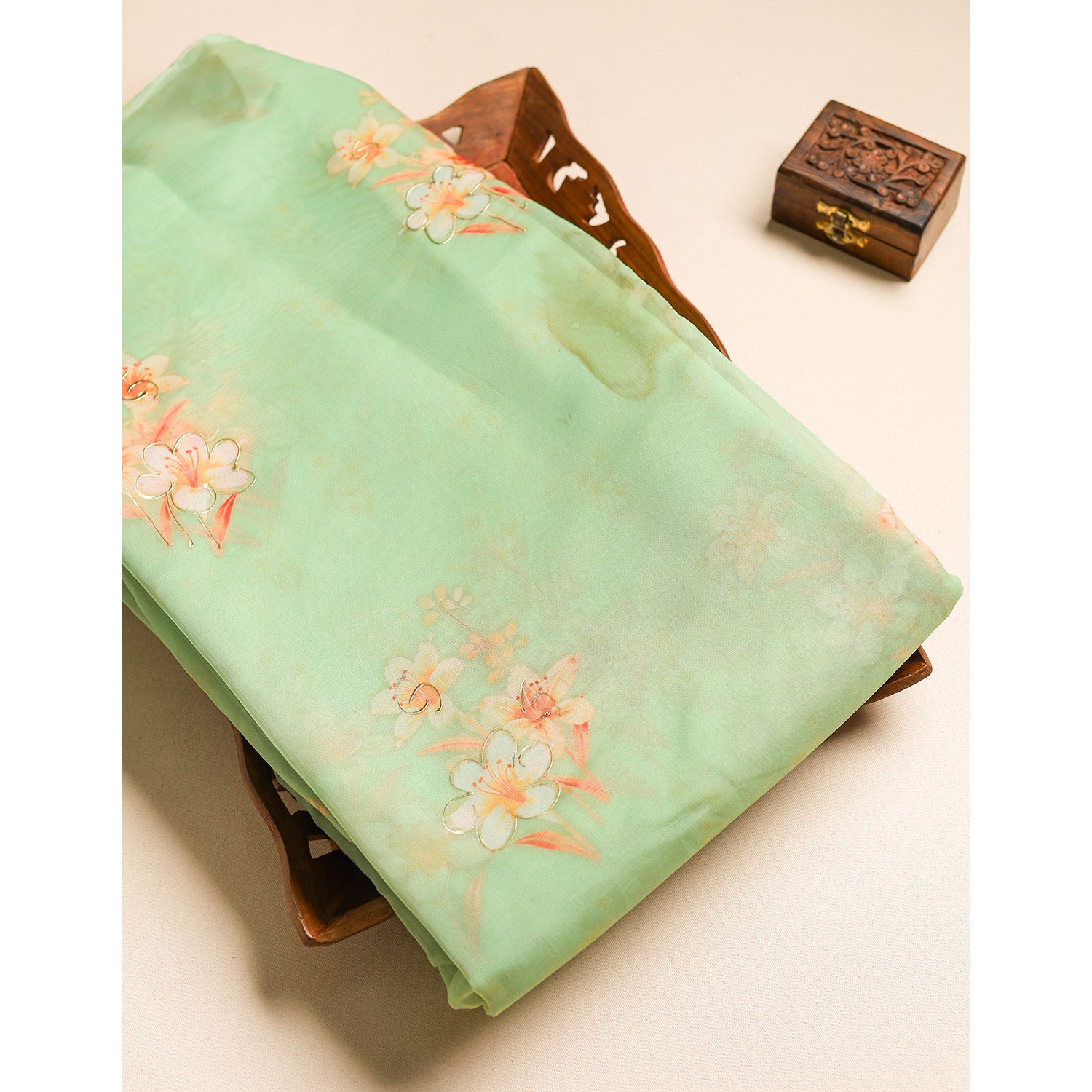 ORGANZA PRINTED FABRIC