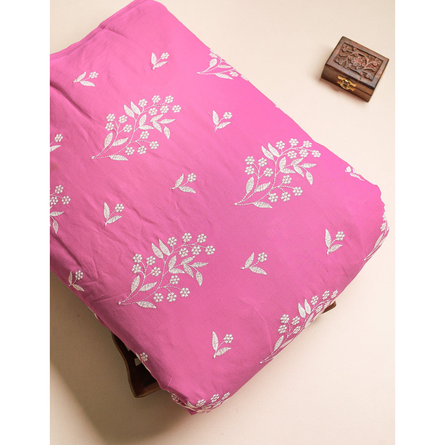 COTTON EMBROIDERED FABRIC