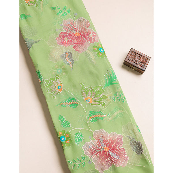 ORGANZA EMBROIDERED FABRIC