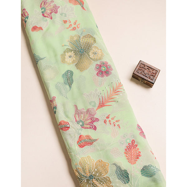 ORGANZA EMBROIDERED FABRIC