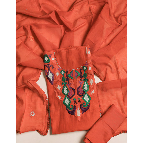 MUL CHANDERI SUIT SET