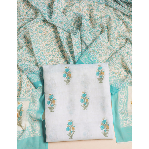 SEMI LINEN PRINTED 2 PIECE SUIT SET