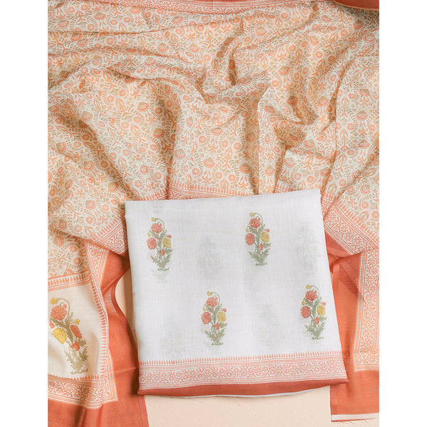 SEMI LINEN PRINTED 2 PIECE SUIT SET