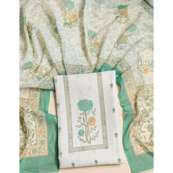 SEMI LINEN PRINTED 2 PIECE SUIT SET