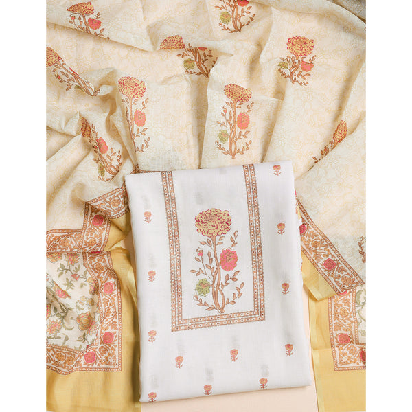 SEMI LINEN PRINTED 2 PIECE SUIT SET