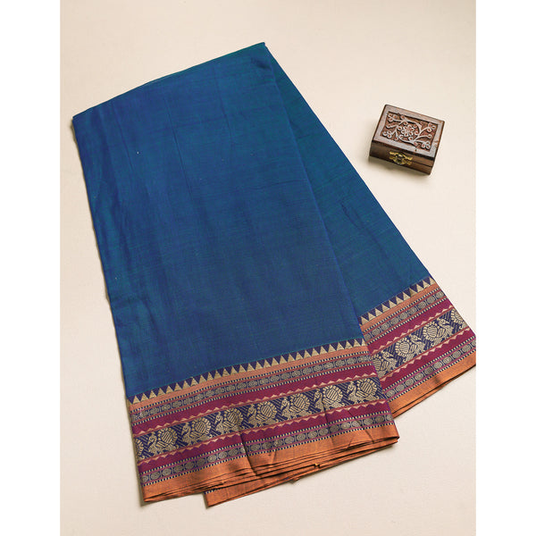 Handloom Cotton Narayanpet Zari Border Fabric
