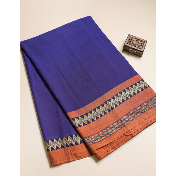 Handloom Cotton Narayanpet Zari Border Fabric