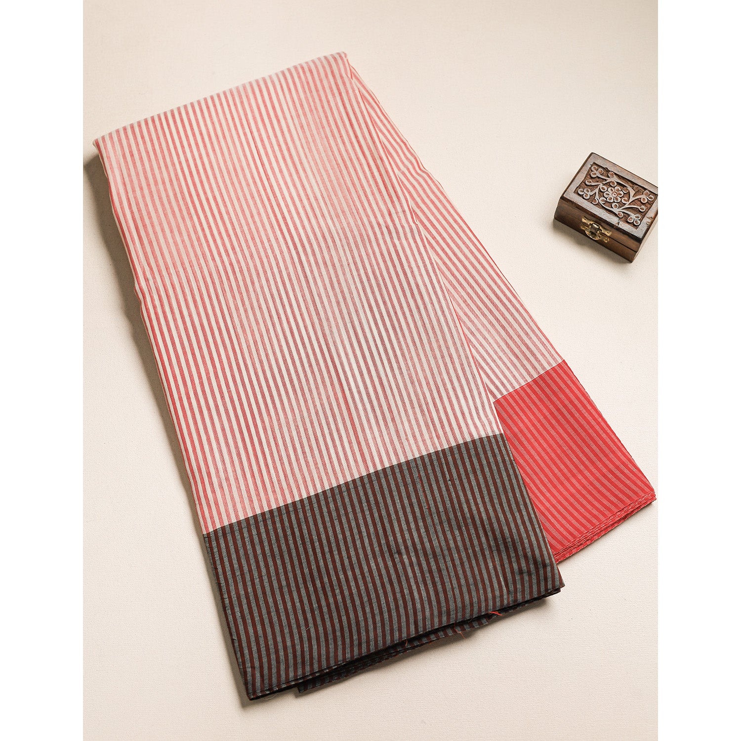 Handloom Cotton Narayanpet Zari Border Fabric