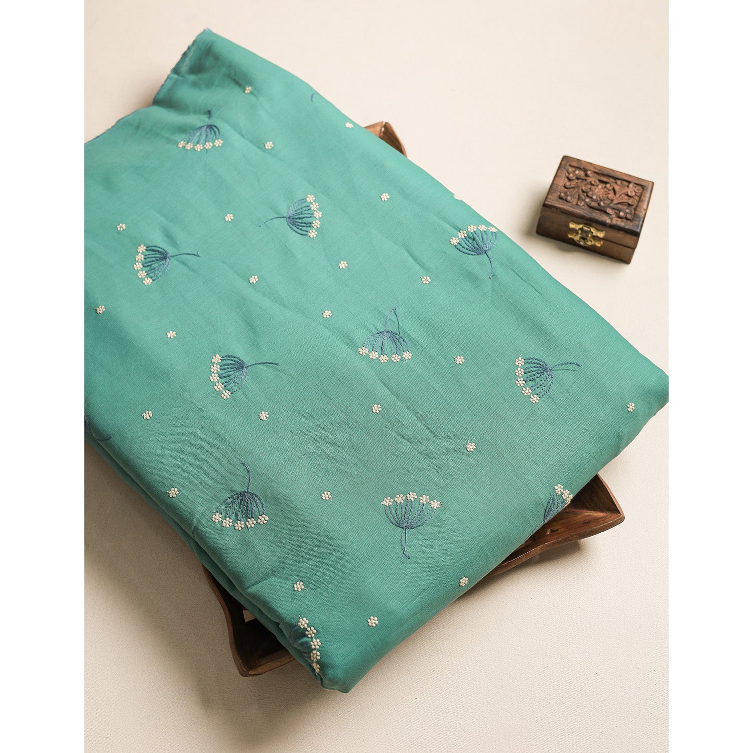 COTTON EMBROIDERED FABRIC