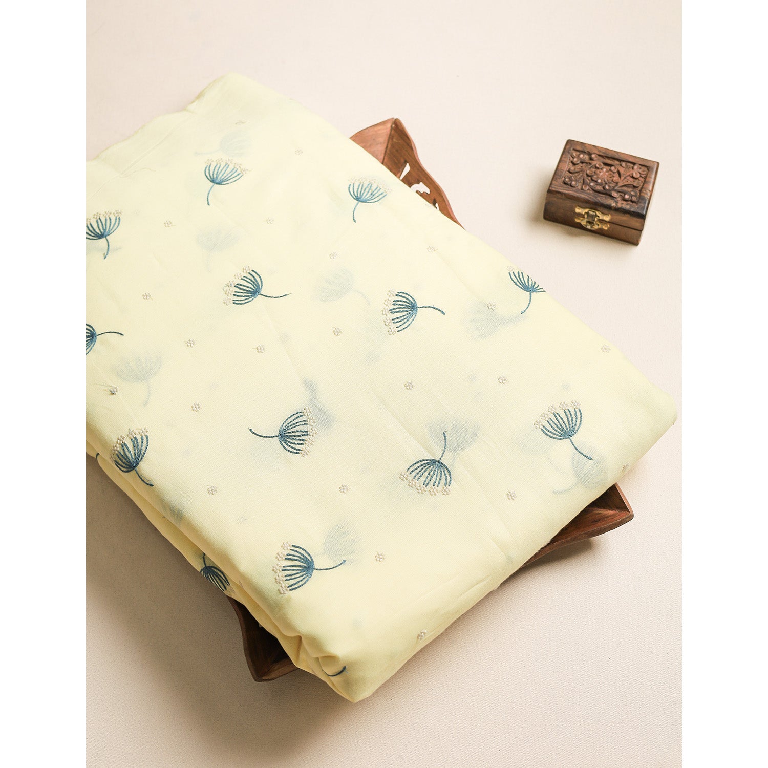 COTTON EMBROIDERED FABRIC