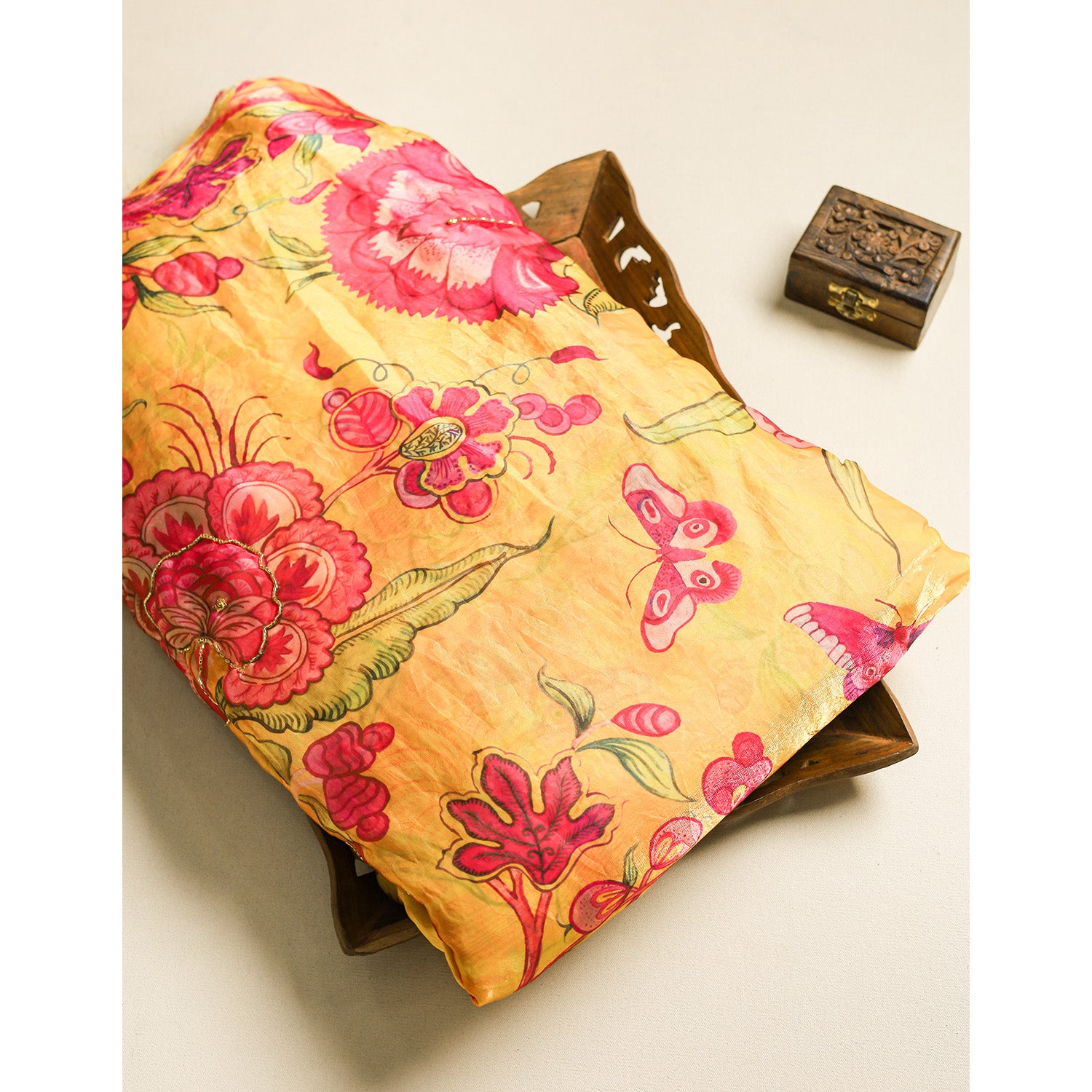 SATIN SILK KHATLI WORK FABRIC