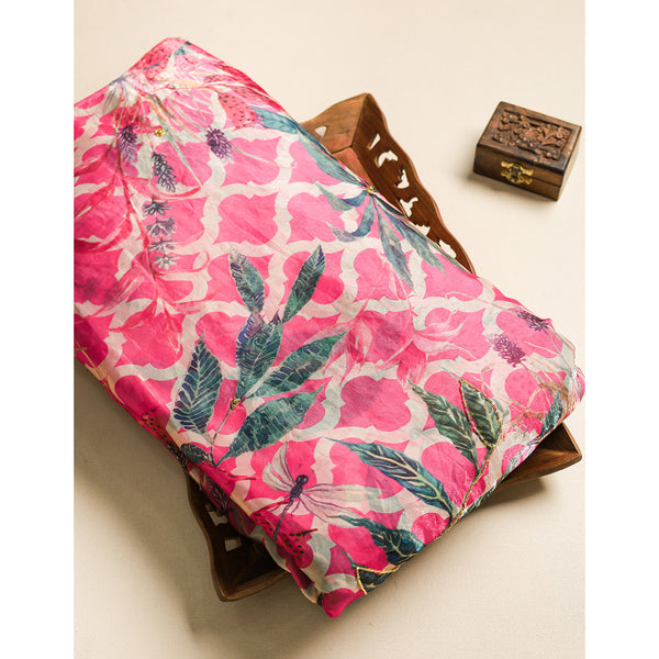 SATIN SILK KHATLI WORK FABRIC