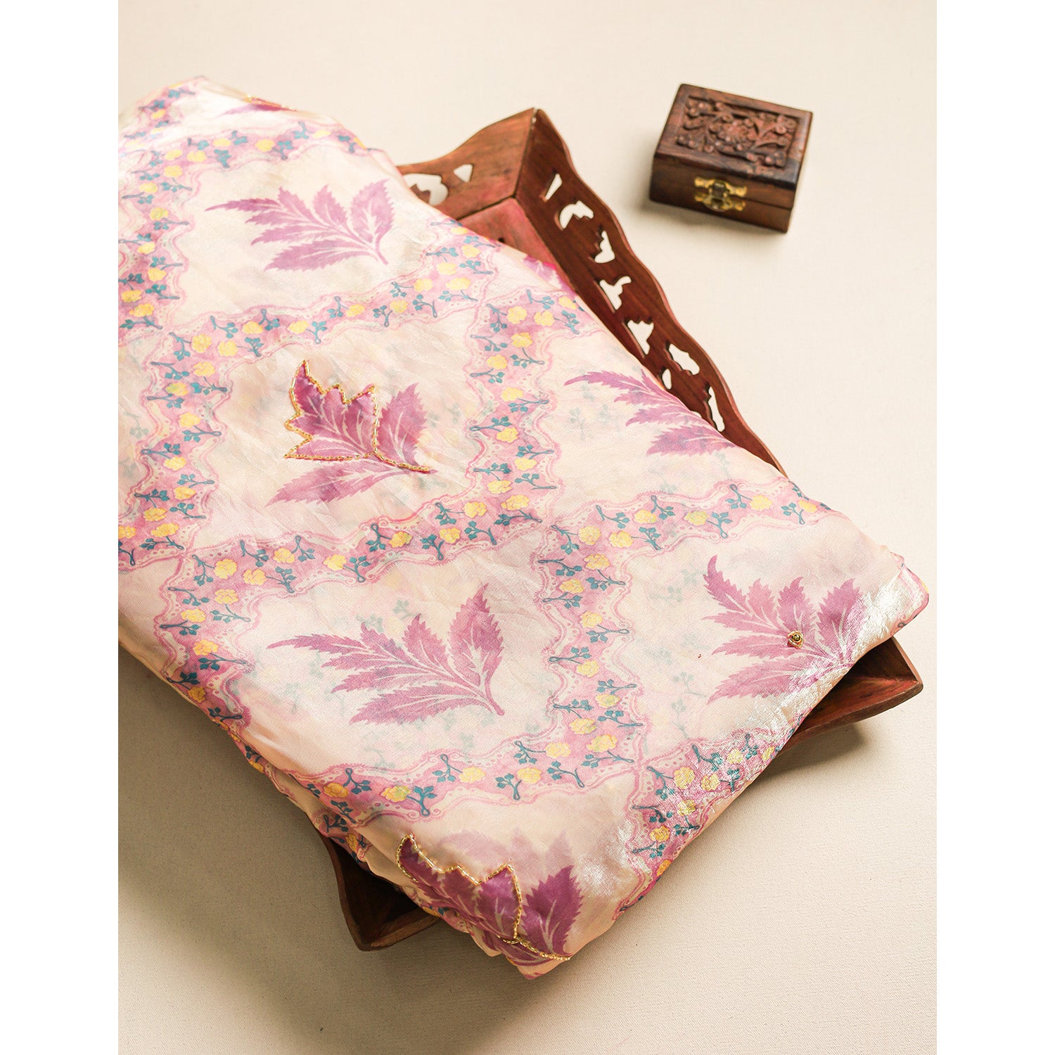 SATIN SILK KHATLI WORK FABRIC