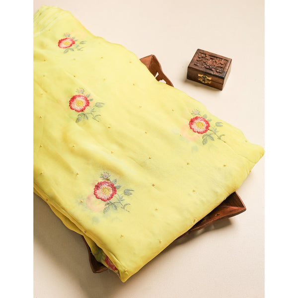 ORGANZA EMBROIDERED FABRIC