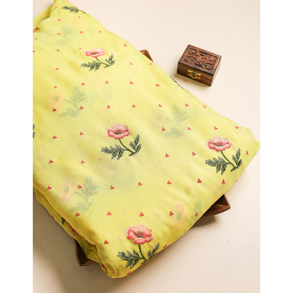 ORGANZA EMBROIDERED FABRIC