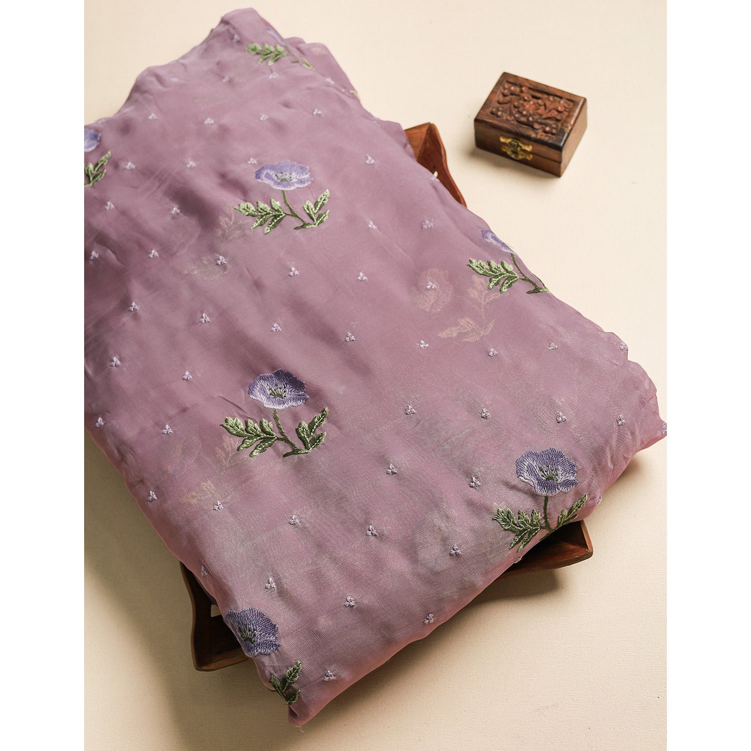 ORGANZA EMBROIDERED FABRIC