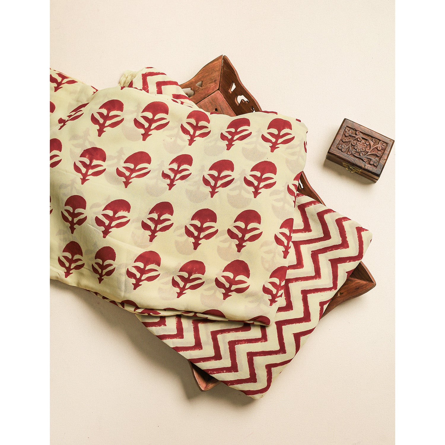 GEORGETTE BLOCK PRINTED FABRICS