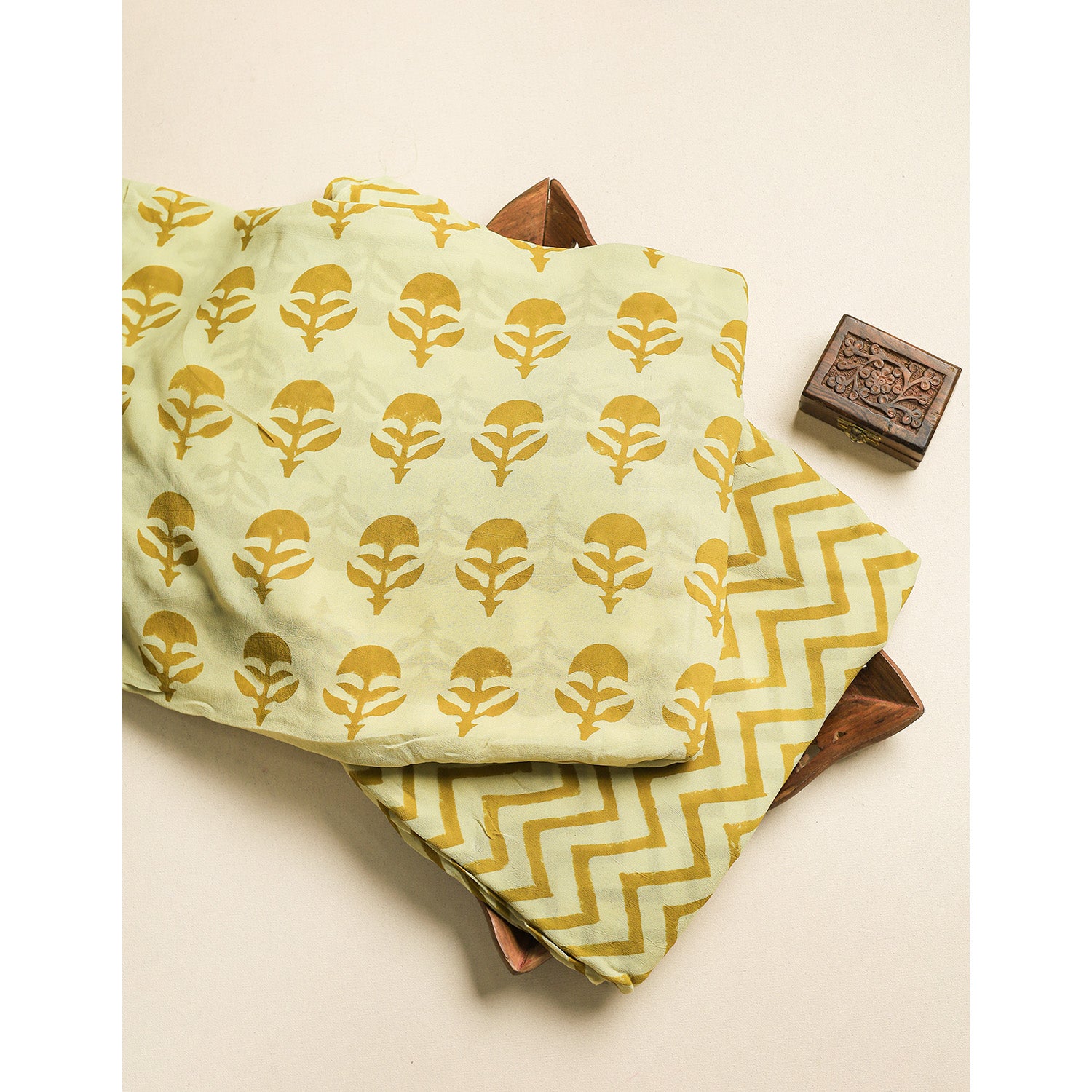 GEORGETTE BLOCK PRINTED FABRICS