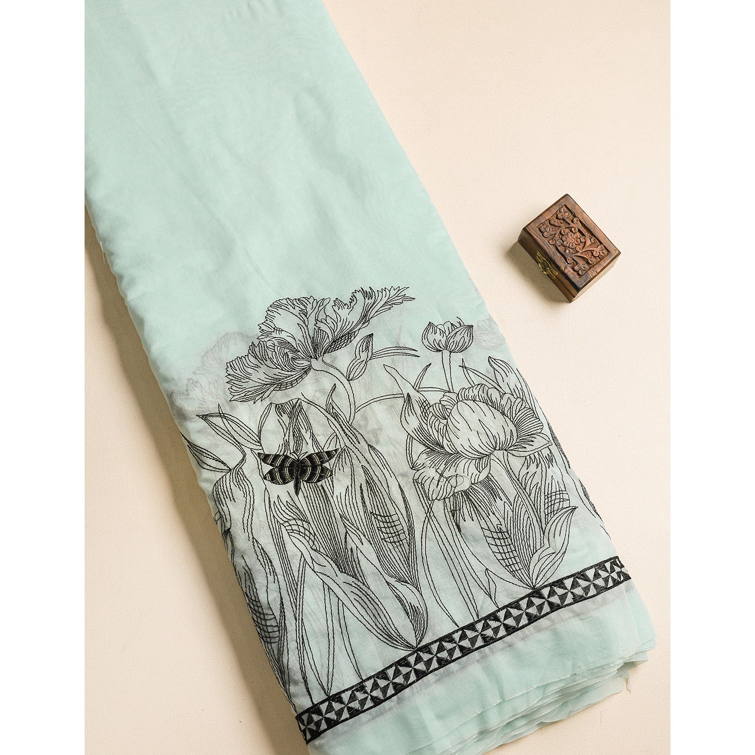 COTTON EMBROIDERED FABRIC