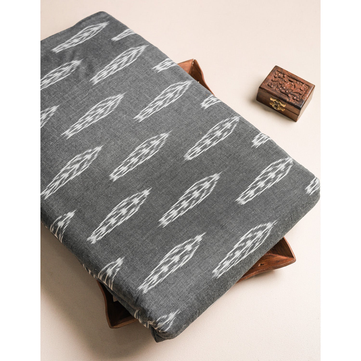 COTTON WOVEN DOUBLE IKAT FABRIC