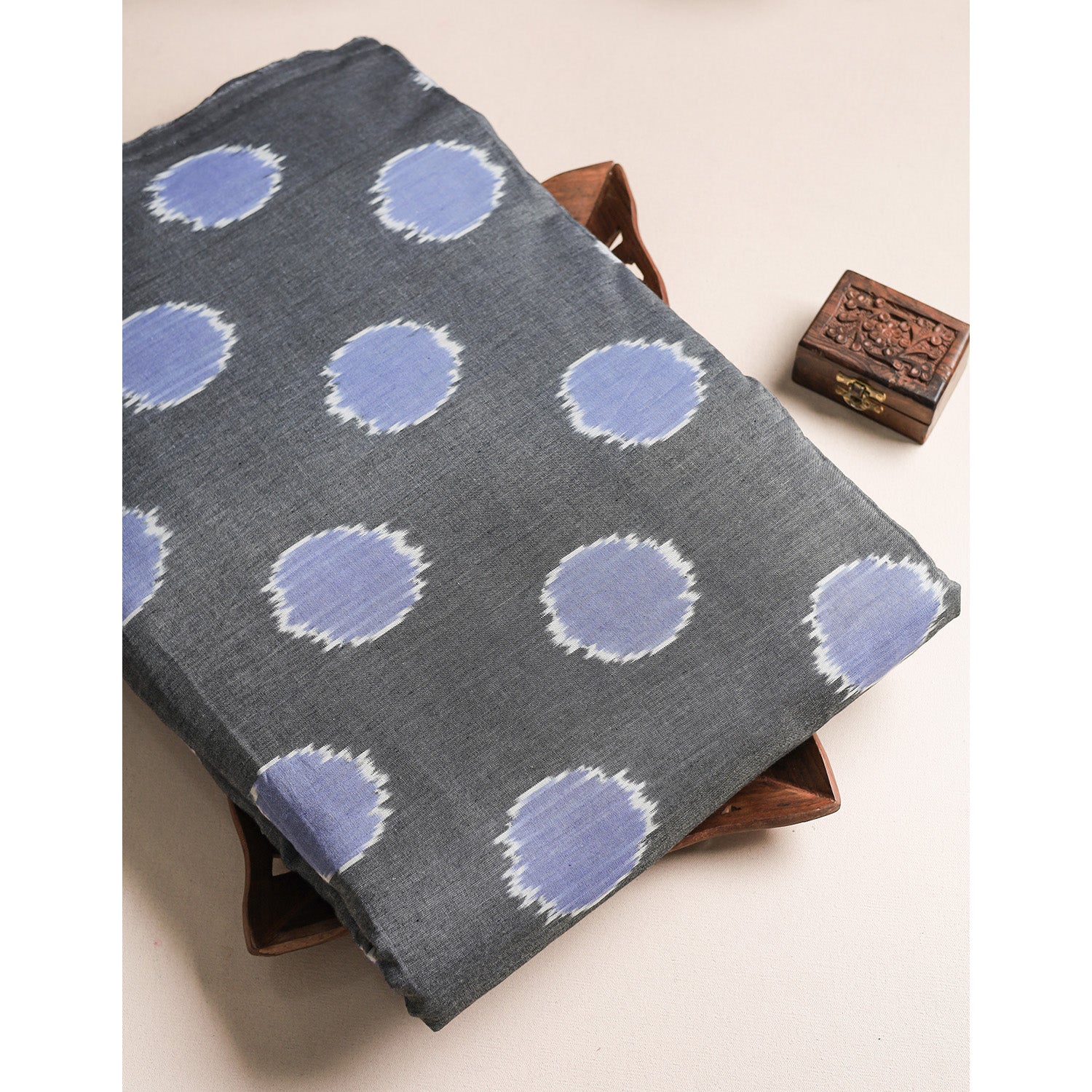 COTTON WOVEN DOUBLE IKAT FABRIC