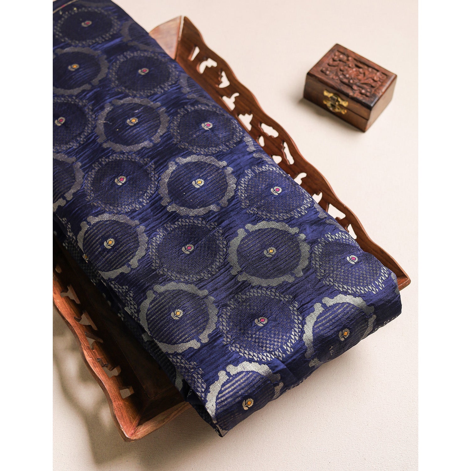 PURE BROCADE KATAN SILK FABRIC