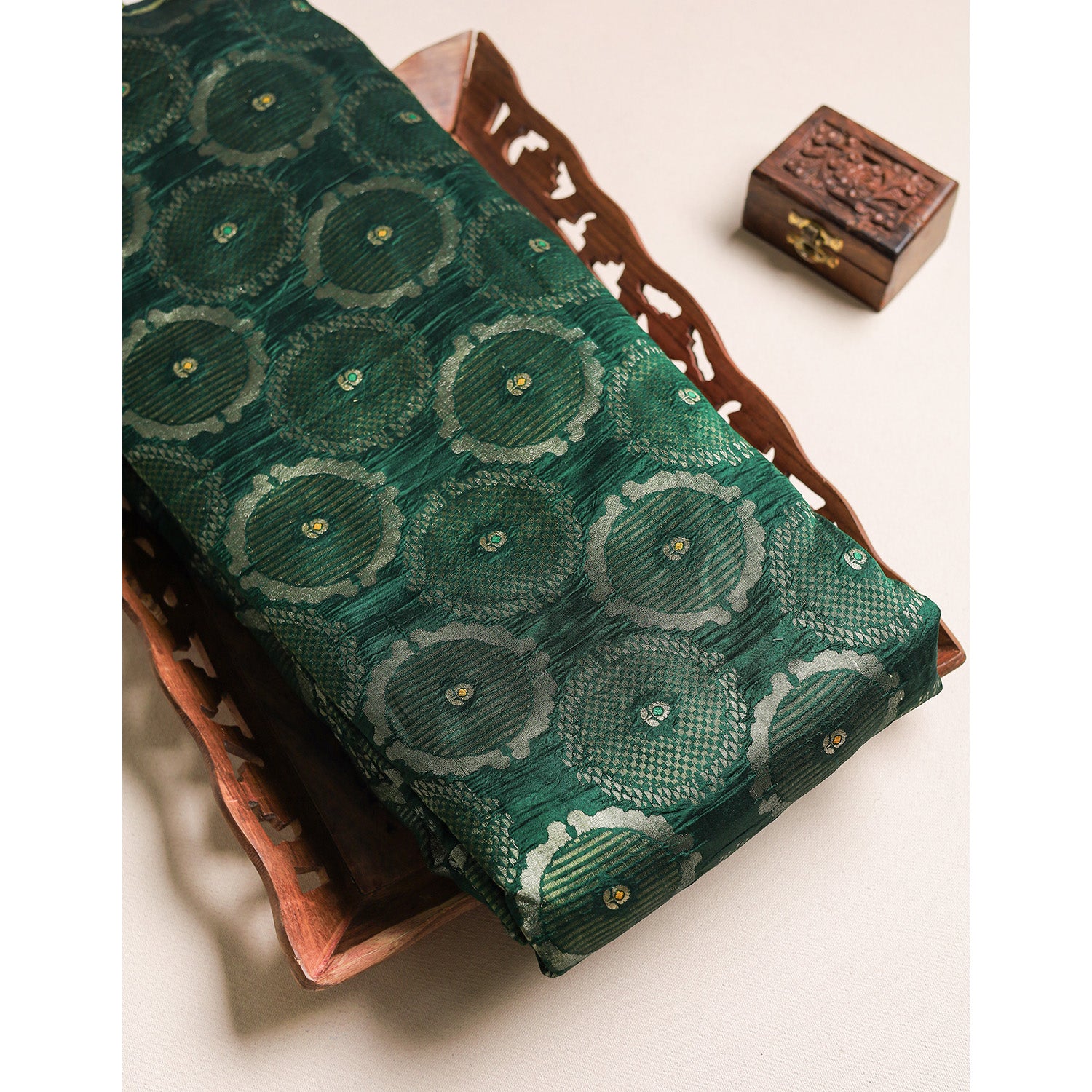 PURE BROCADE KATAN SILK FABRIC