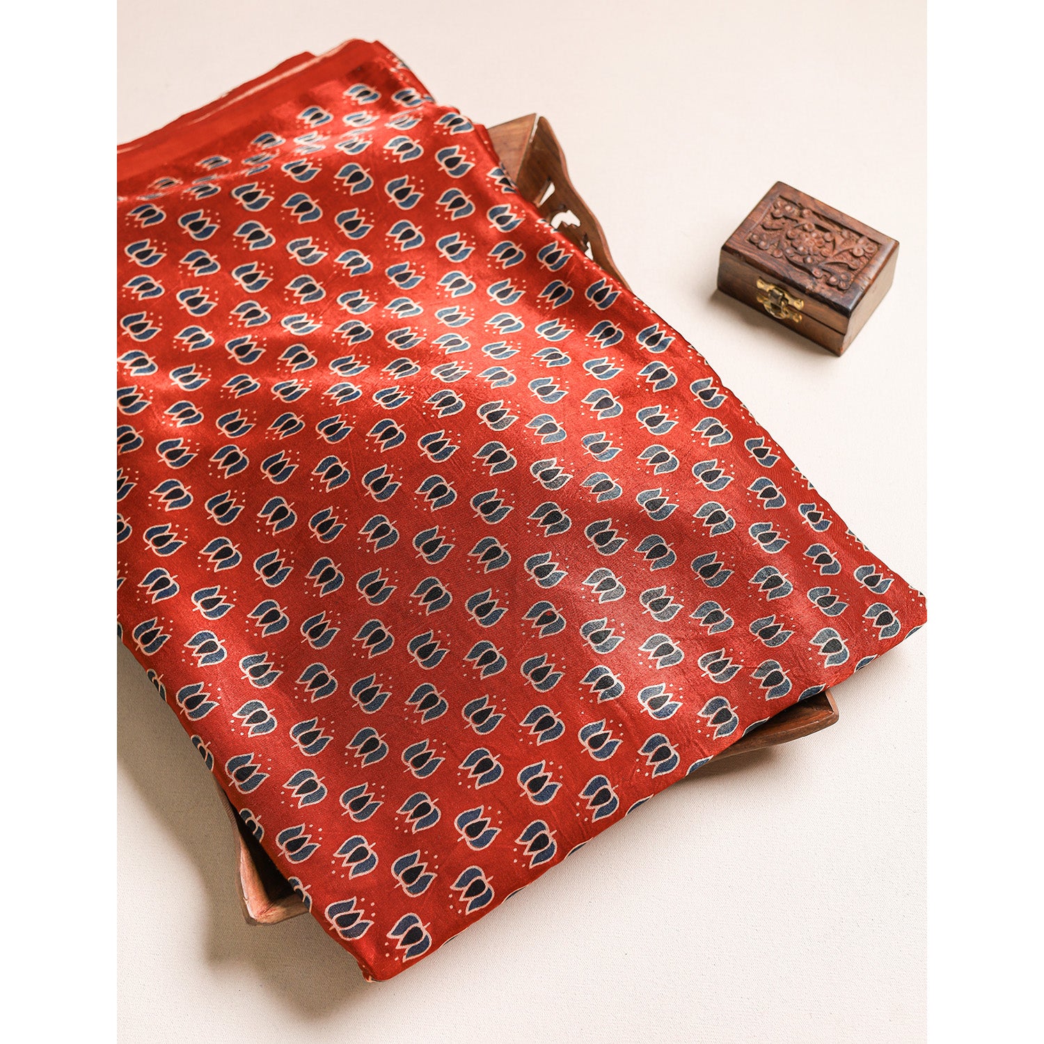 MASHRU SILK AJRAKH FABRIC