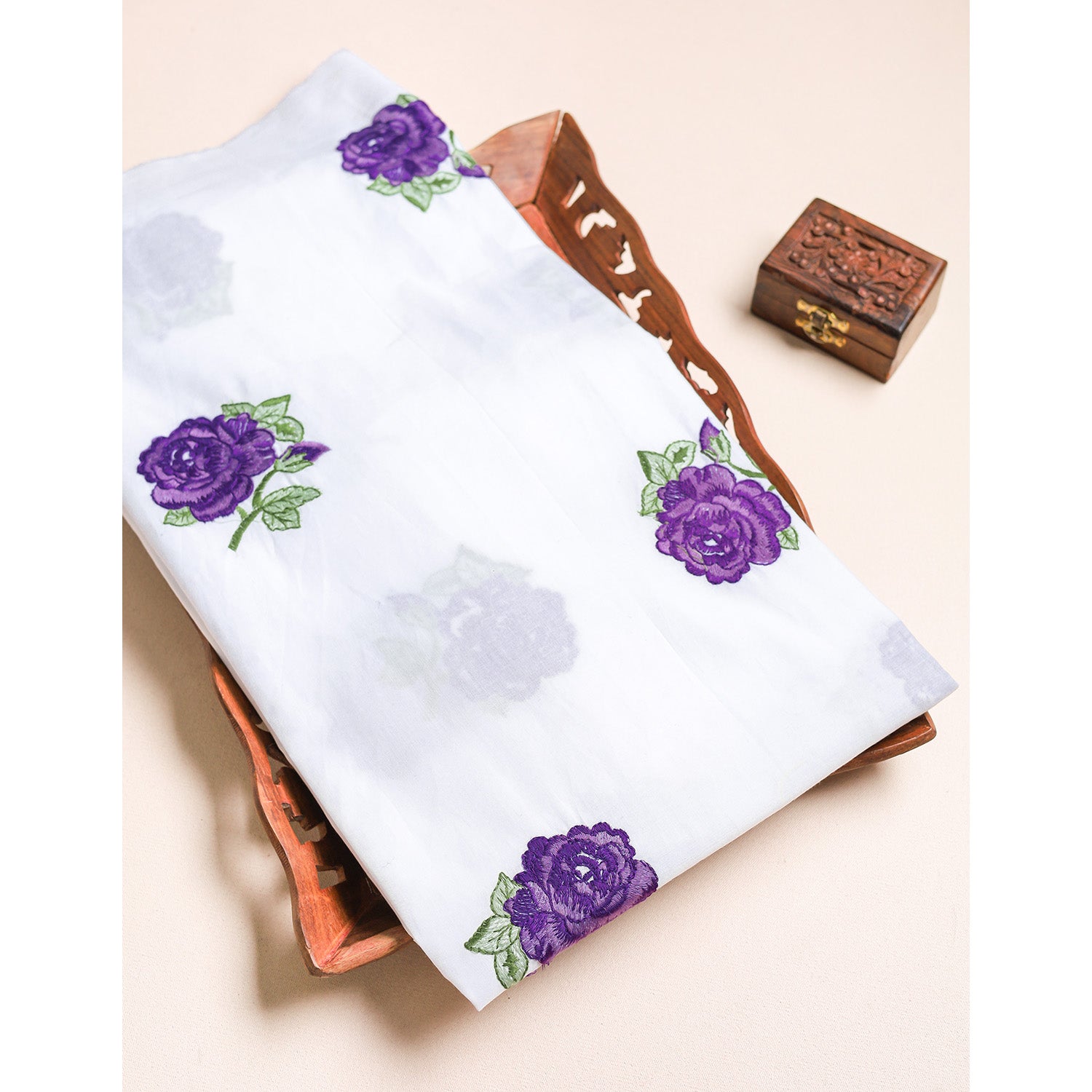 COTTON EMBROIDERED FABRIC