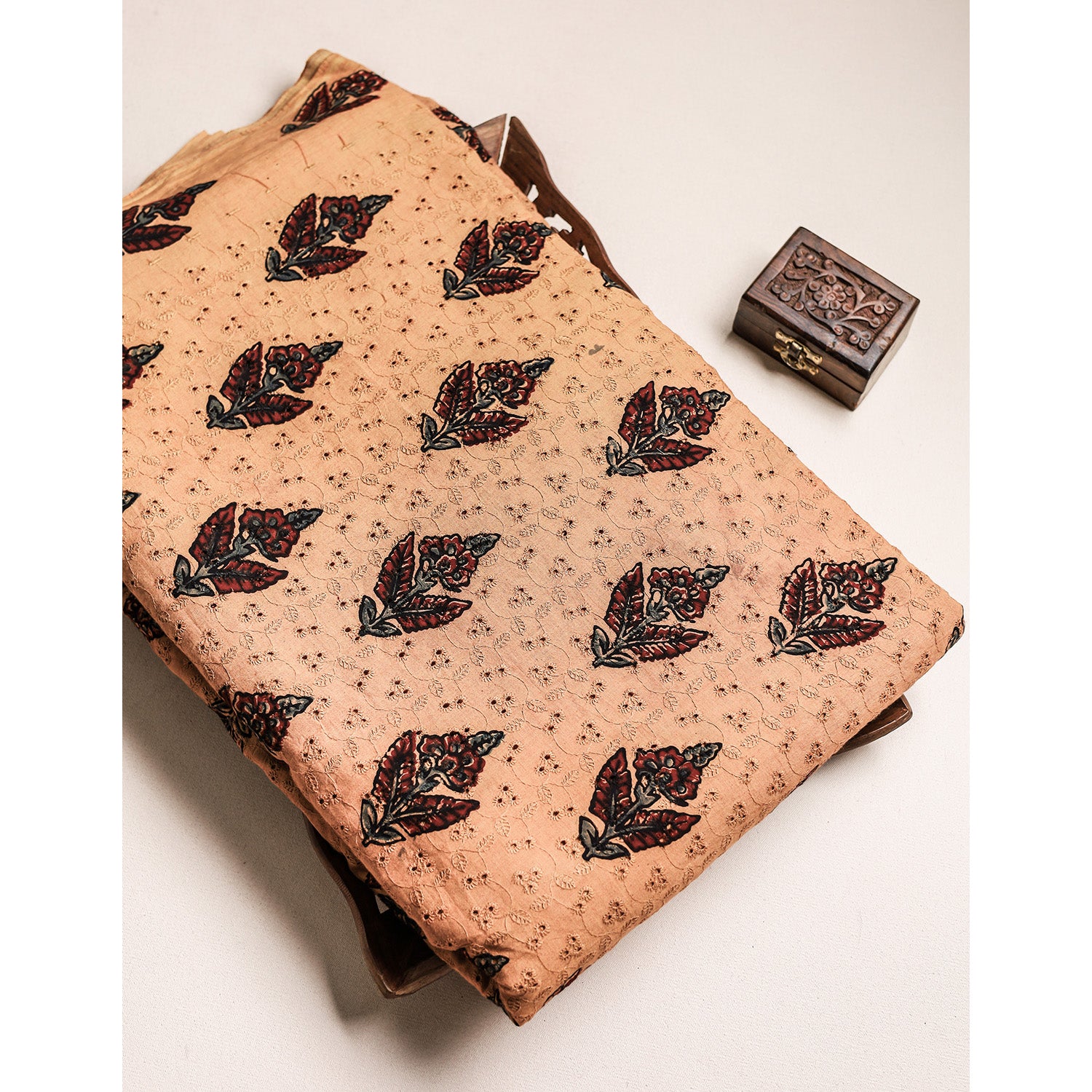 Pure Ajrakh Cotton Hakoba Fabric