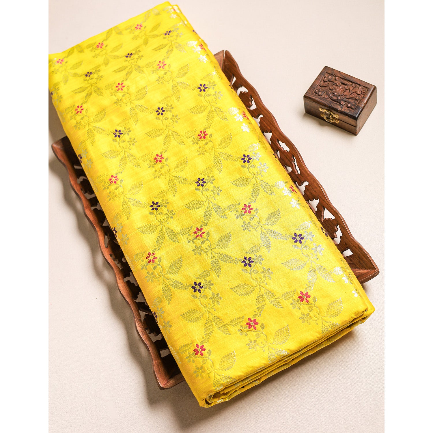 PURE BANARAS BROCADE SILK FABRIC