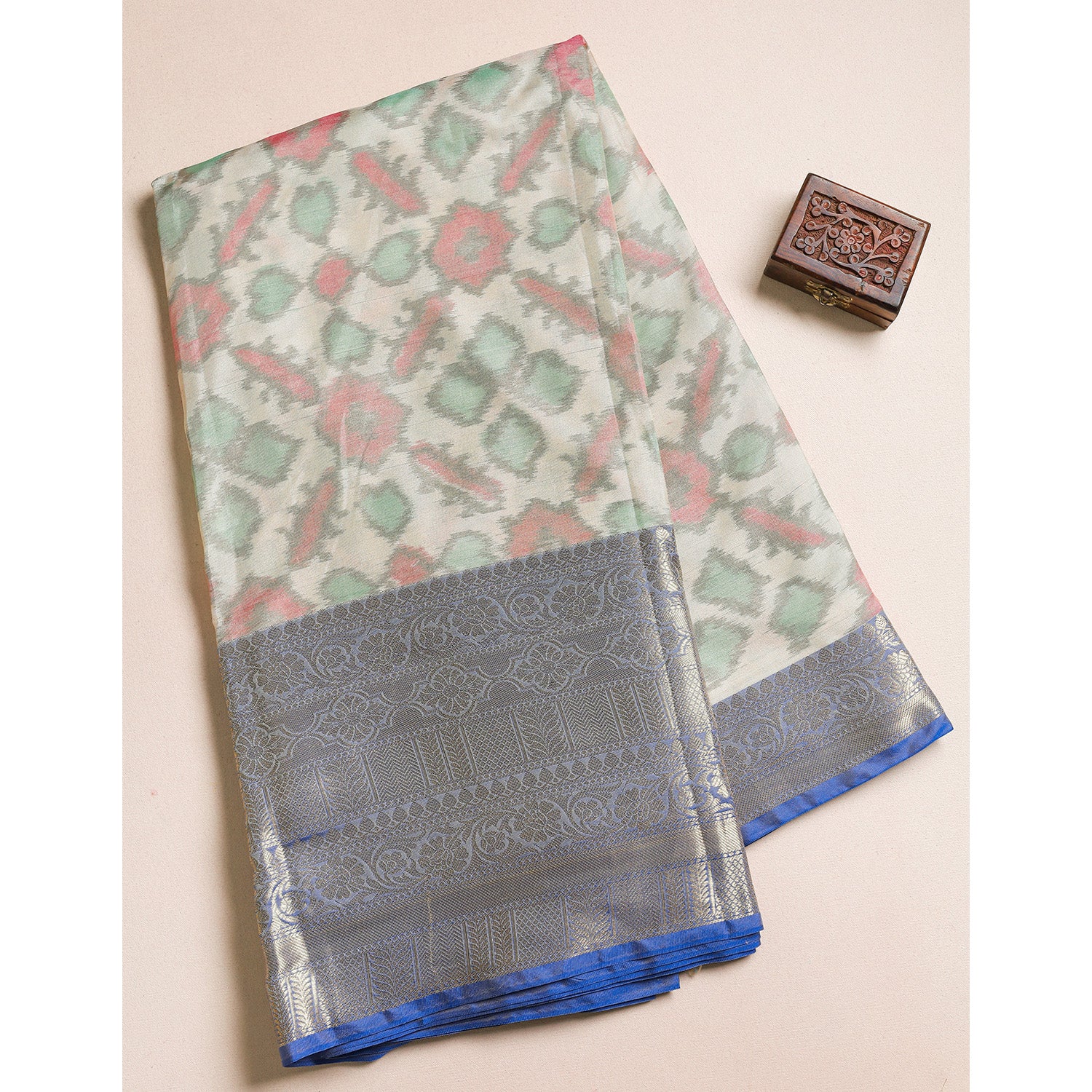 PATOLA PRINTED SILK BORDER FABRIC