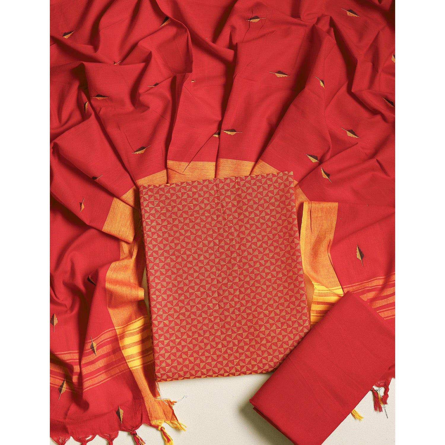 COTTON HANDLOOM SUIT SET