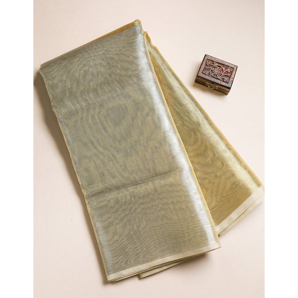 TISSUE SILK BORDER FABRIC