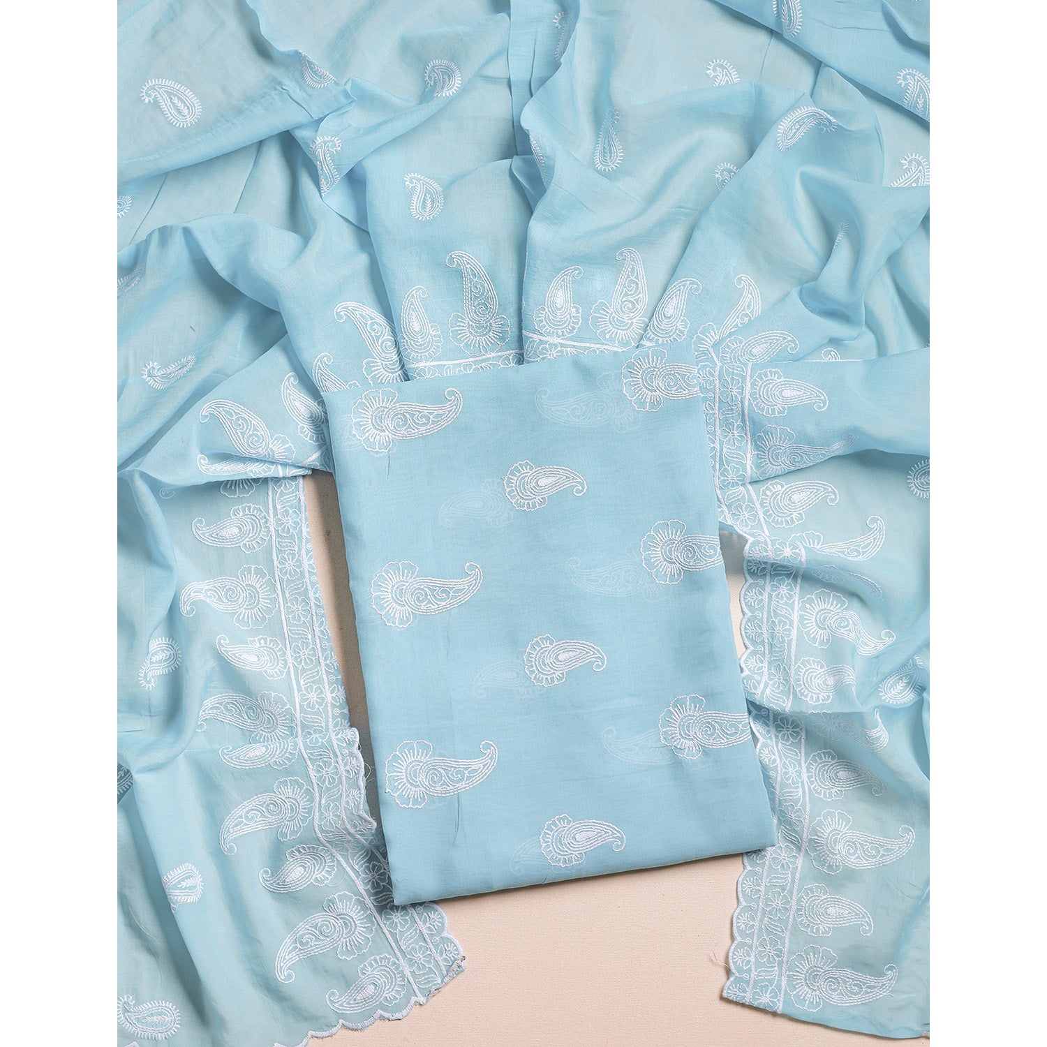 MALAI CHANDERI 2 PIECE SET